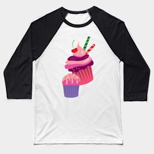 Sweet Little Pink Muffins Baseball T-Shirt
